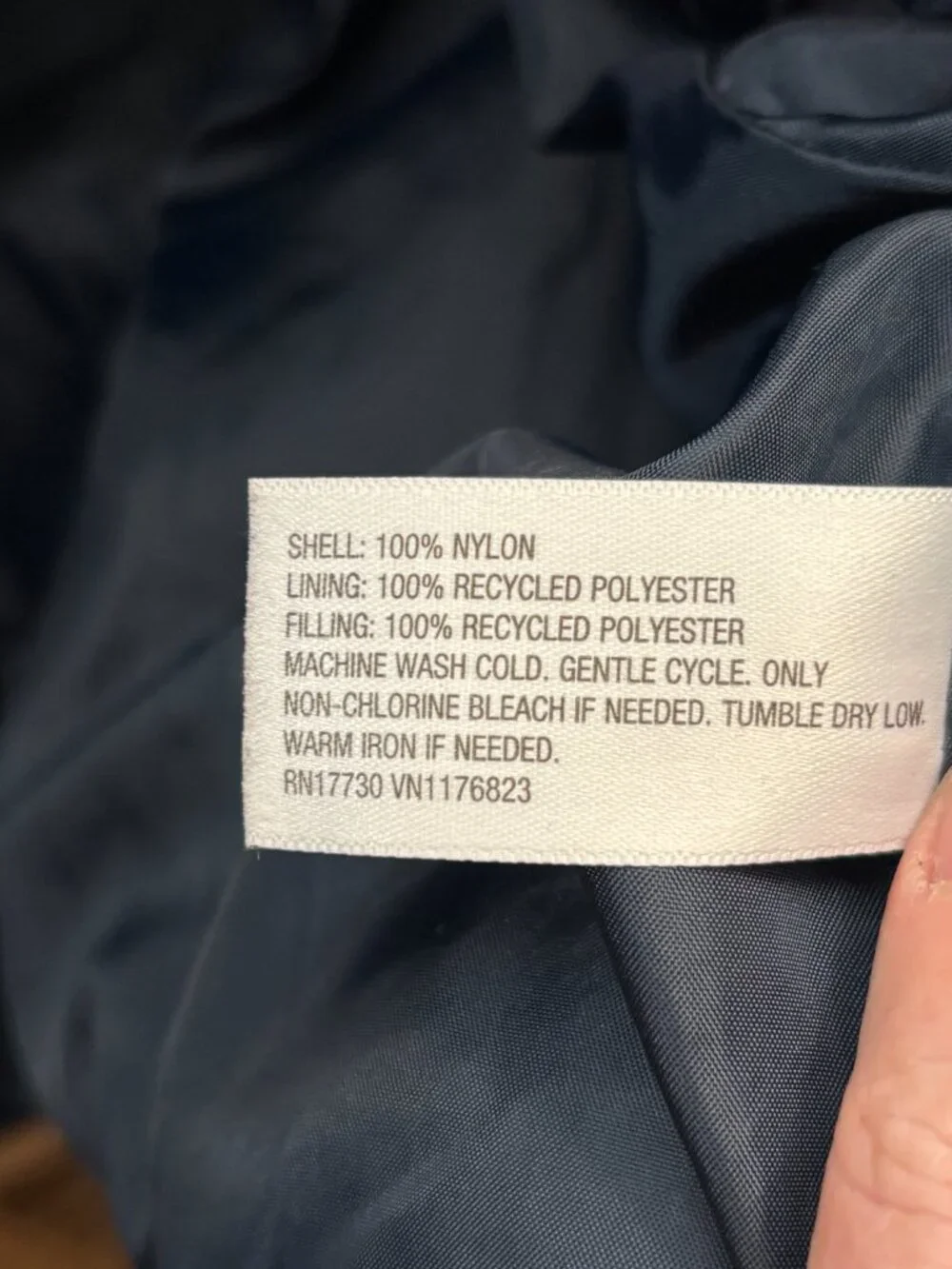 Goodfellow & Co Men’s Blue Lightweight Water Resistant Puffer Jacket M